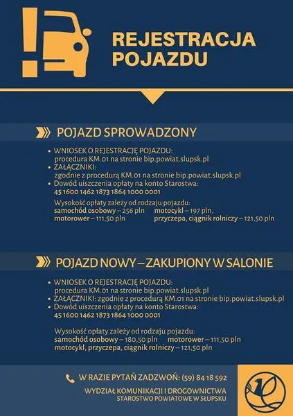Montaż tablic rejestracyjnych