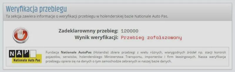 Weryfikacja przebiegu samochodu