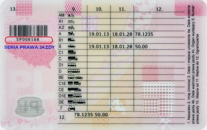 Wymagania na prawo jazdy